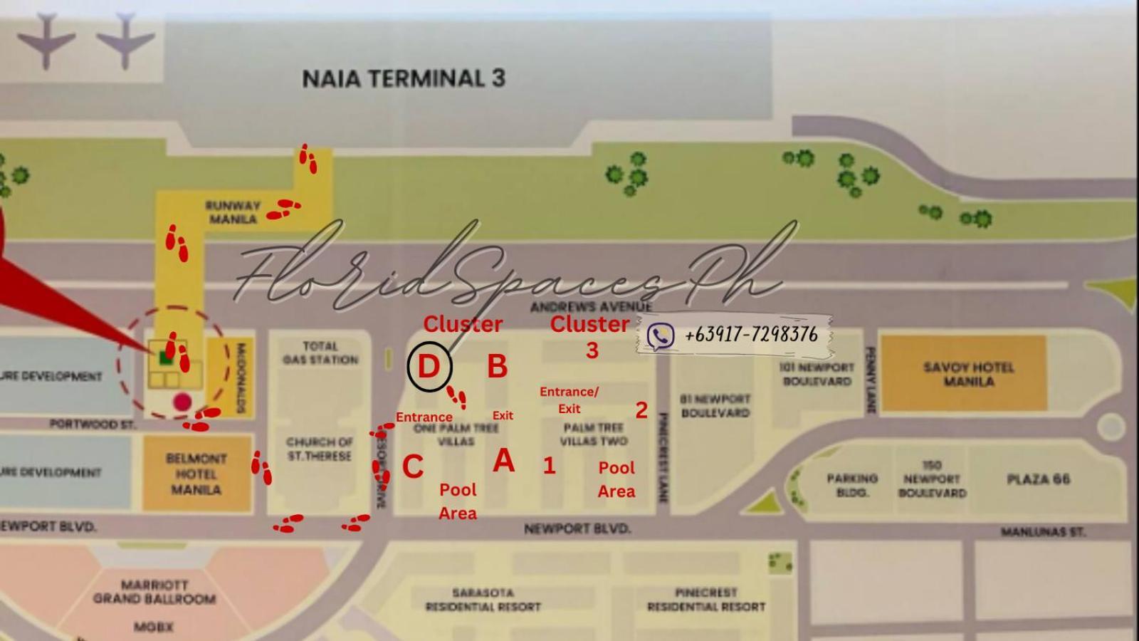 One Palm Tree Villas Condominium - Studio 10O With Balcony - Across Terminal 3 Airport مانيلا المظهر الخارجي الصورة